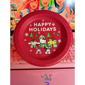 Hello Kitty & Friends Lunch Plates Christmas Presents 16 Paper 10.5” 2024 Sanrio